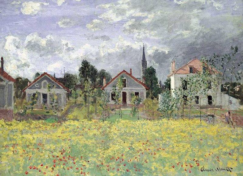 Maisons d'Argenteuil, Claude Monet